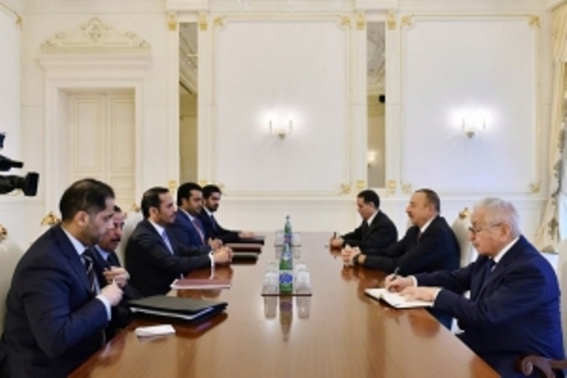 Ильхам Алиев принял министра иностранных дел Катара